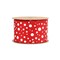LaRibbons 2 1/2" Wired Ribbon | "Glitter Polka Dot" | 10 Yard Roll